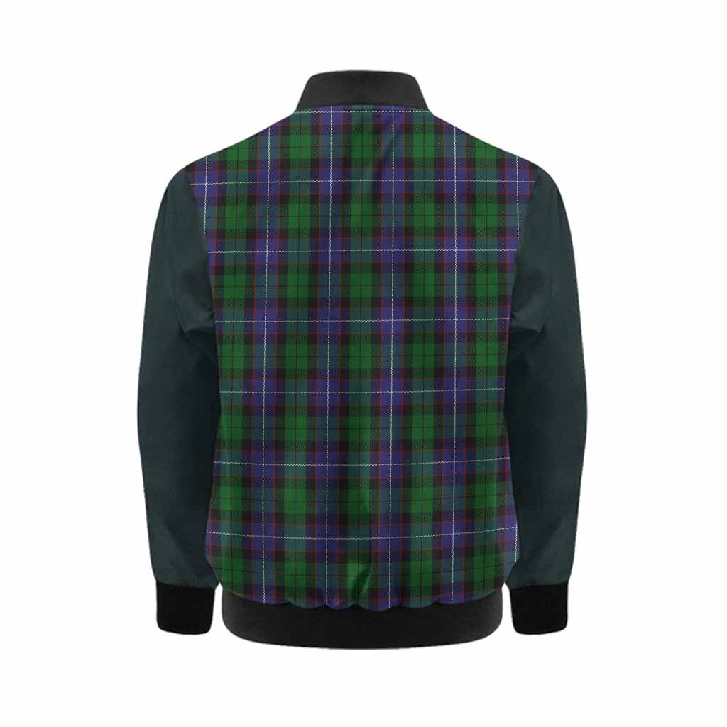 Galbraith Tartan Accent Kid Bomber Jacket with Family Crest