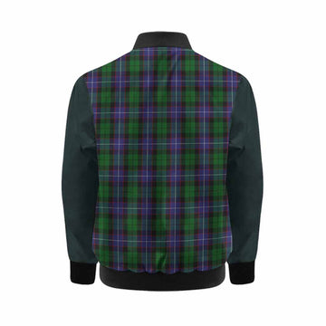 Galbraith Tartan Accent Kid Bomber Jacket with Family Crest