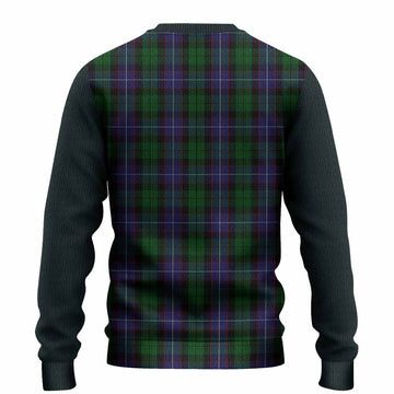 Galbraith Tartan Accent Knitted Sweater with Family Crest
