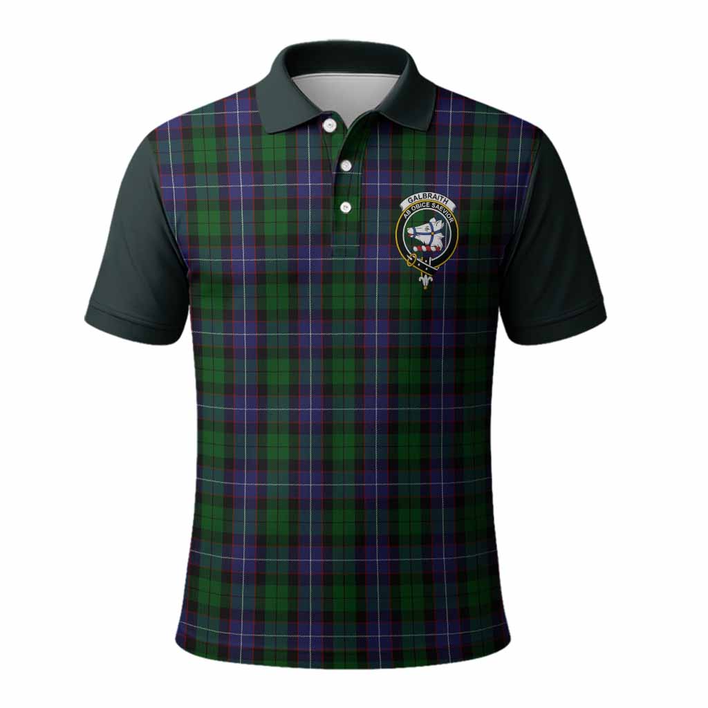 Galbraith Tartan Accent Polo Shirt with Family Crest