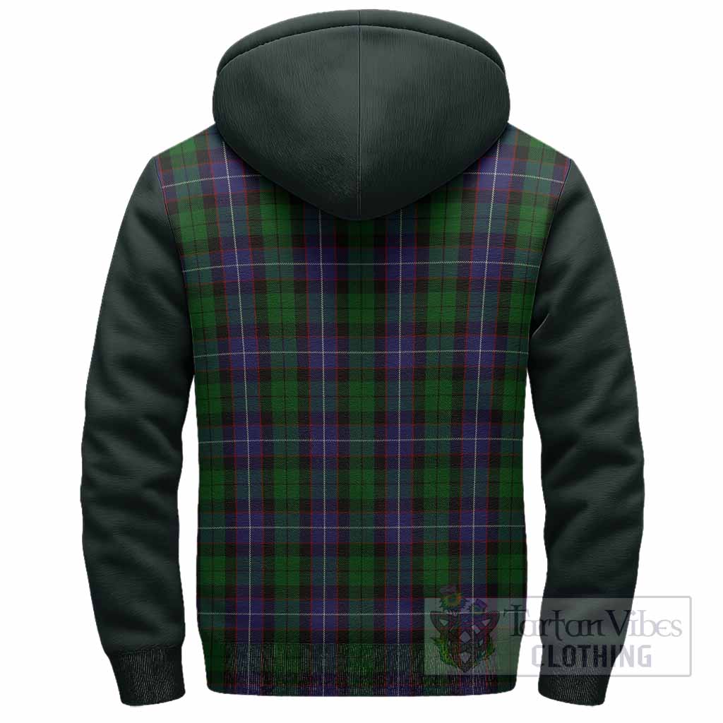 Galbraith Tartan Accent Sherpa Hoodie with Family Crest