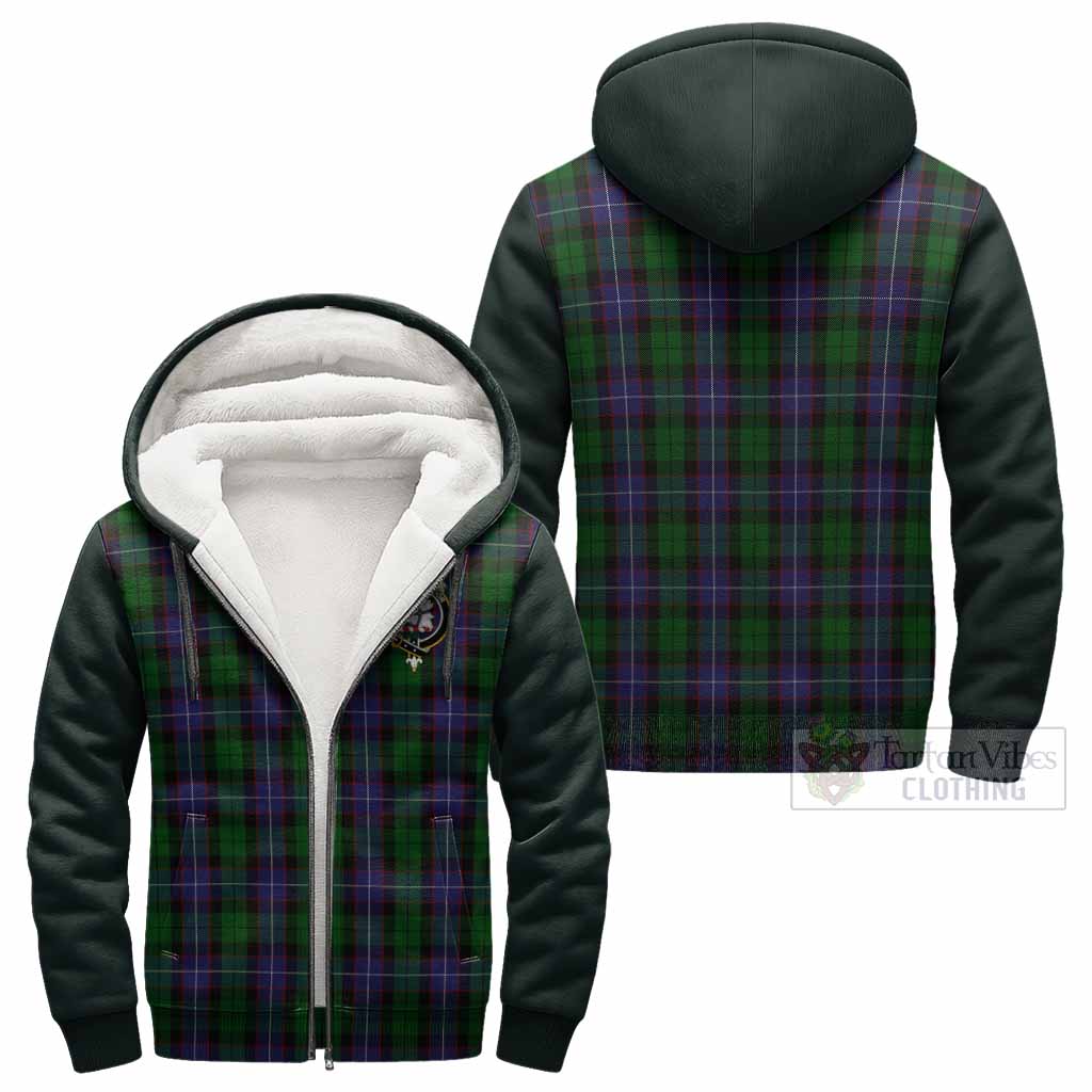 Galbraith Tartan Accent Sherpa Hoodie with Family Crest