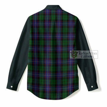 Galbraith Tartan Accent Women Casual Shirt with Family Crest