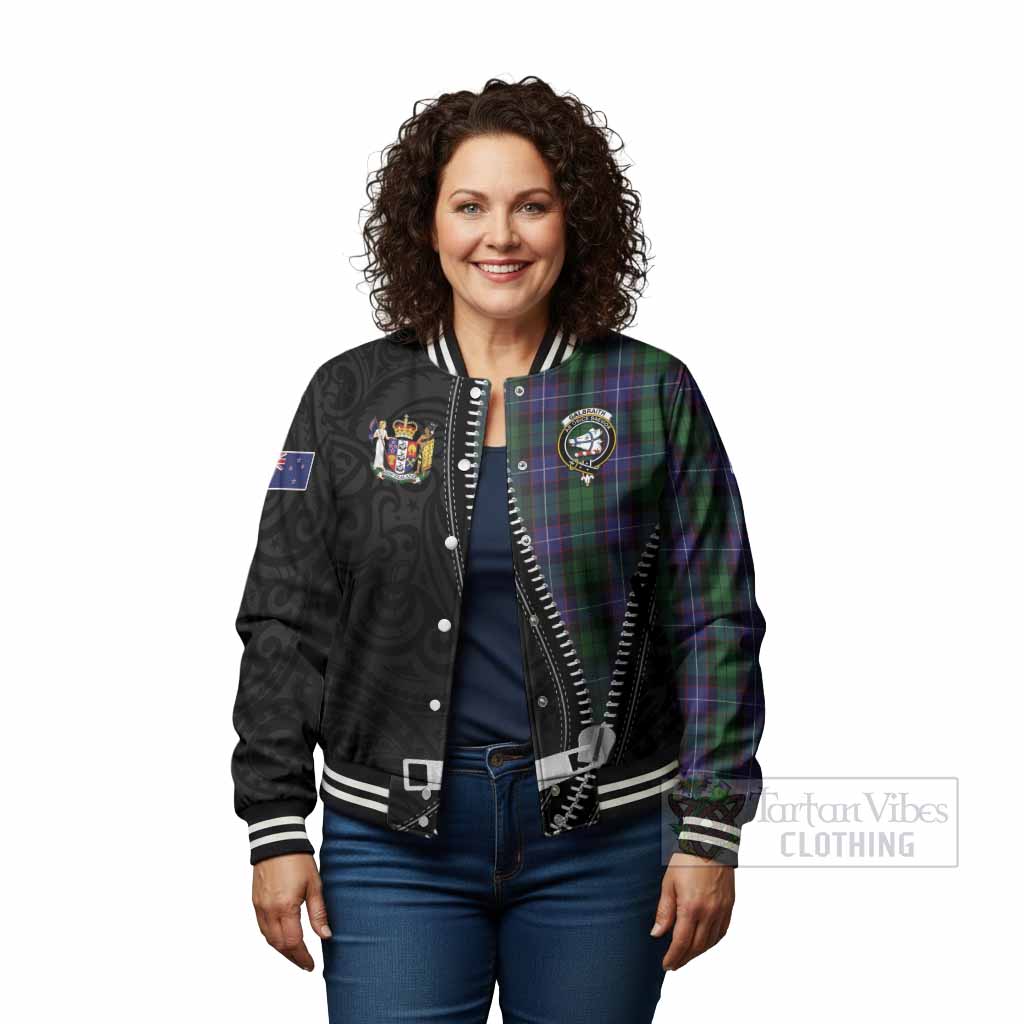 Galbraith Tartan Baseball Jacket New Zealand Pattern Unique Zipper Stylized