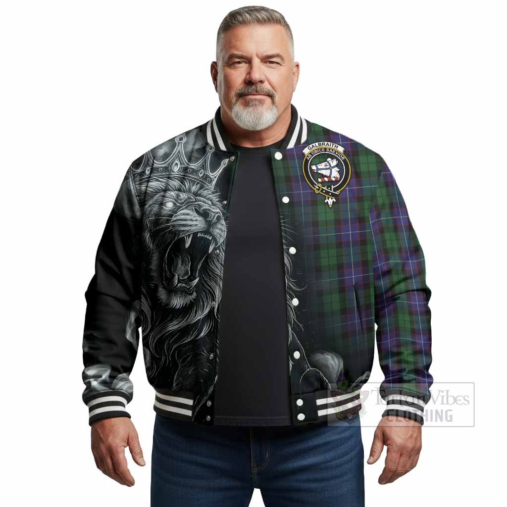 Galbraith Tartan Baseball Jacket Roaring Lion Heritage