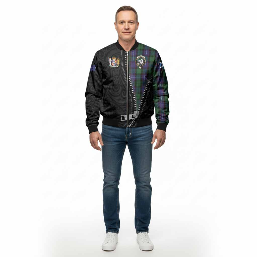 Galbraith Tartan Bomber Jacket New Zealand Pattern Unique Zipper Stylized