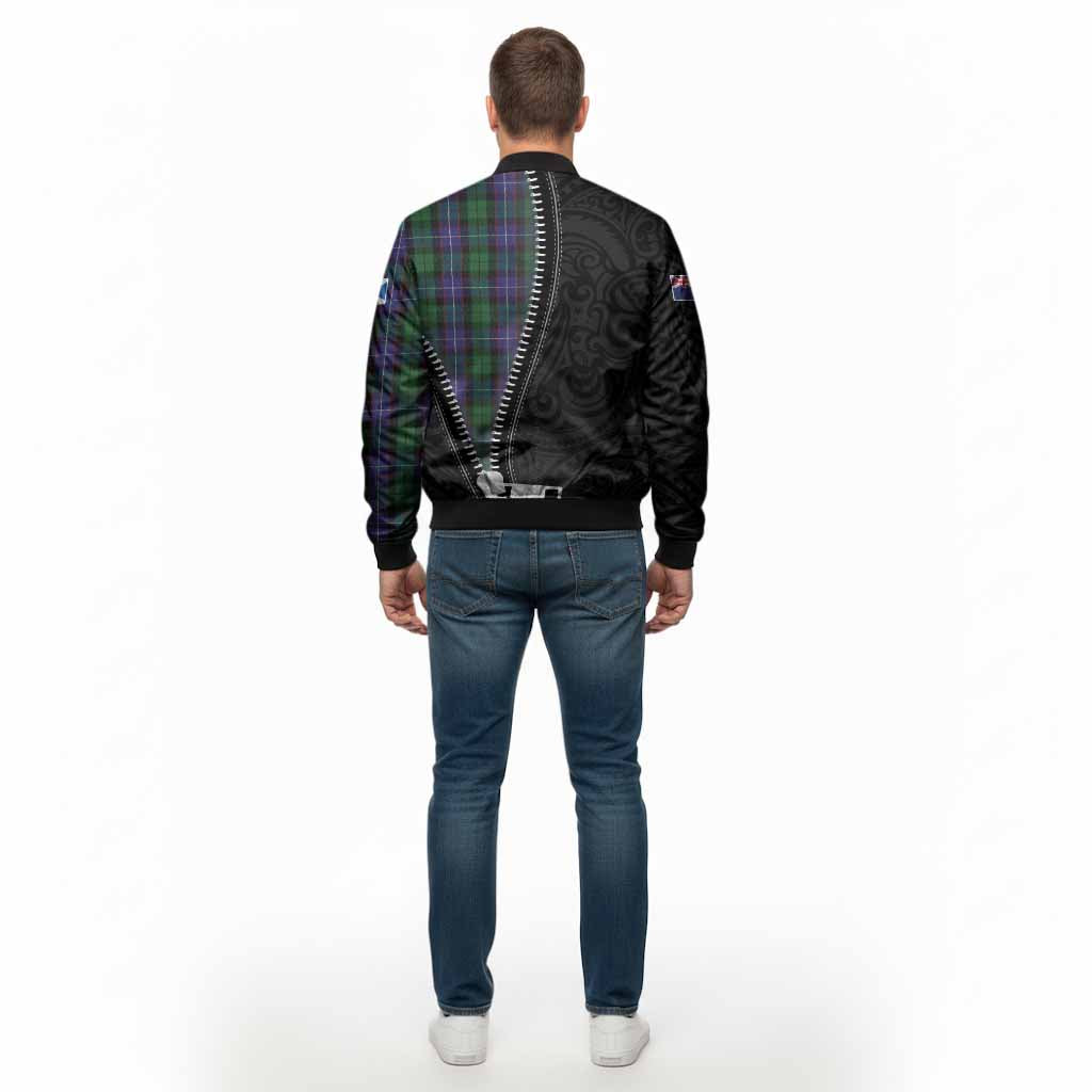 Galbraith Tartan Bomber Jacket New Zealand Pattern Unique Zipper Stylized