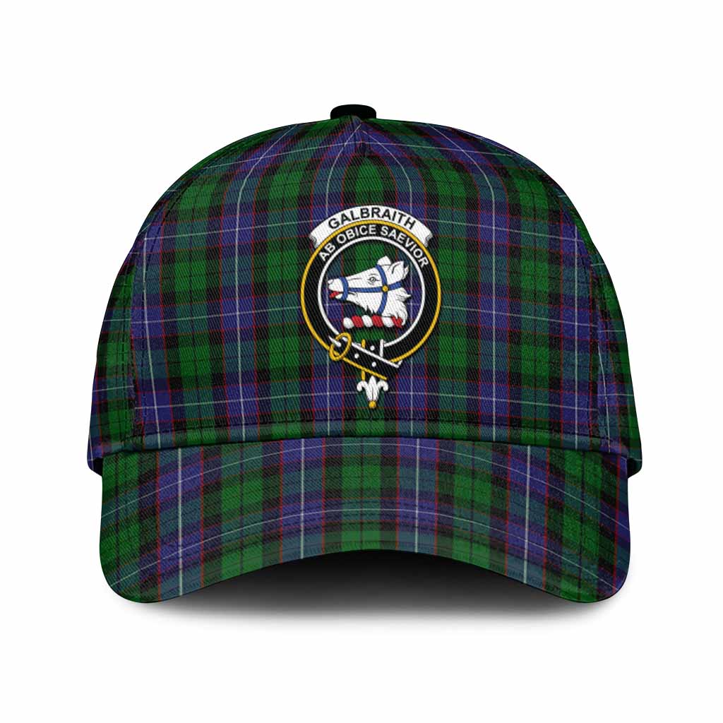 Galbraith Tartan Classic Cap with Family Crest