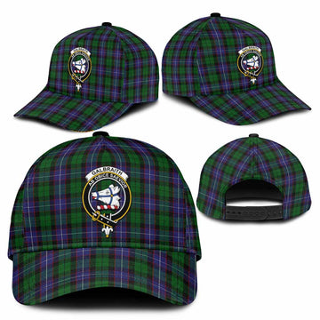 Galbraith Tartan Classic Cap with Family Crest