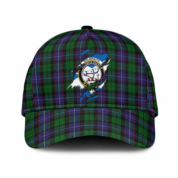 Galbraith Tartan Classic Cap with Family Crest In Me Style
