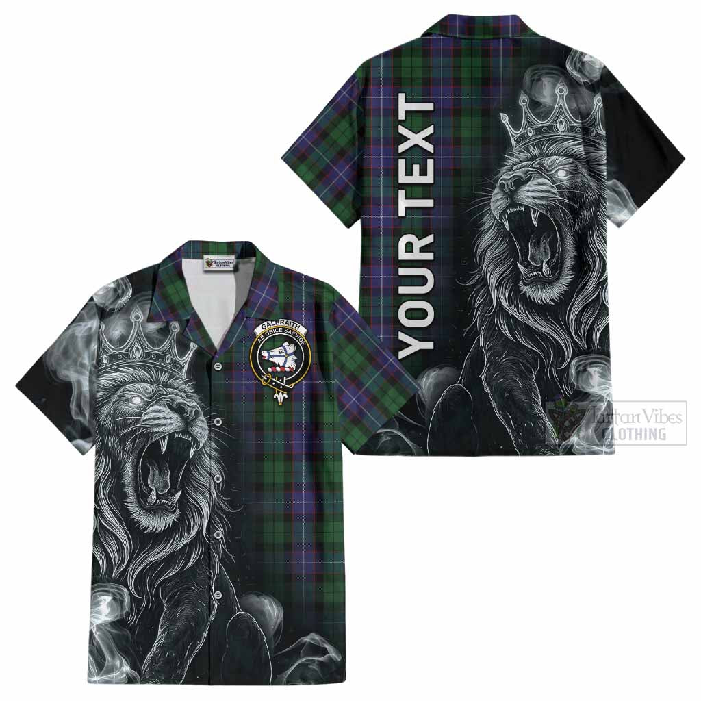 Galbraith Tartan Cotton Hawaiian Shirt Roaring Lion Heritage
