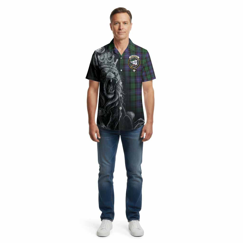Galbraith Tartan Cotton Hawaiian Shirt Roaring Lion Heritage