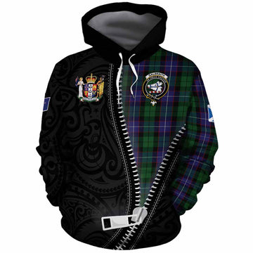 Galbraith Tartan Cotton Hoodie New Zealand Pattern Unique Zipper Stylized