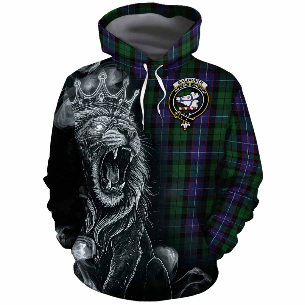Galbraith Tartan Cotton Hoodie Roaring Lion Heritage