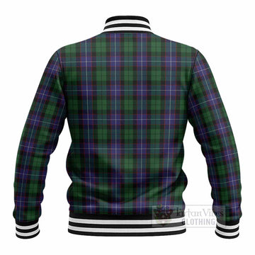 Galbraith Tartan Crest Baseball Jacket Ferocious Lion Style