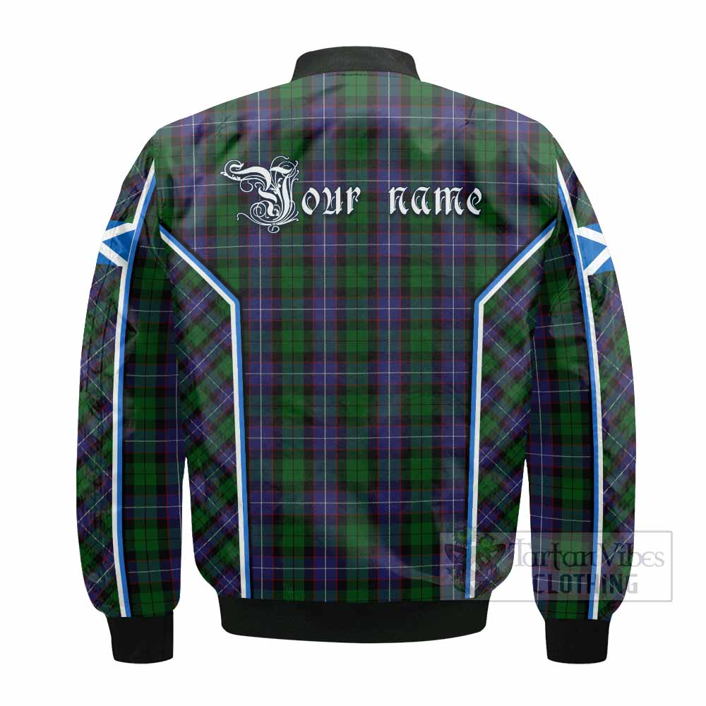 Galbraith Tartan Crest Bomber Jacket Scotland Coat of Arm Flag Style - Tartan Vibes Clothing