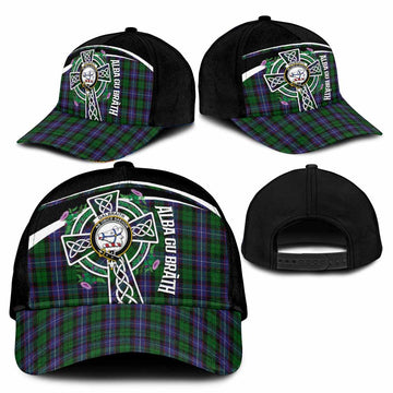 Galbraith Tartan Crest Classic Cap Scottish Thistle Celtic Cross Alba Gu Brath