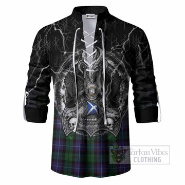 Galbraith Tartan Crest Ghillie Shirt Celtic Odin's Raven Legacy