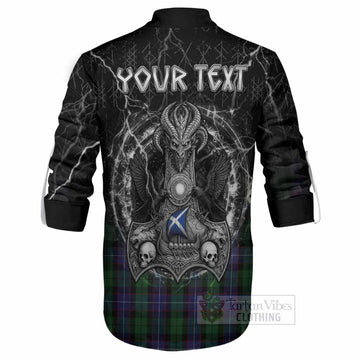 Galbraith Tartan Crest Ghillie Shirt Celtic Odin's Raven Legacy