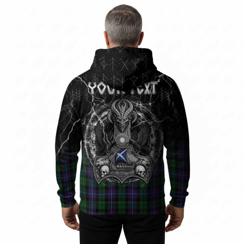 Galbraith Tartan Crest Hoodie Celtic Odin's Raven Legacy