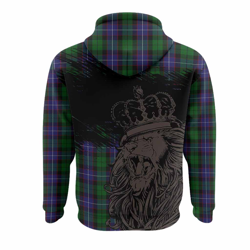 Galbraith Tartan Crest Hoodie Crowned Lion Heritage Style