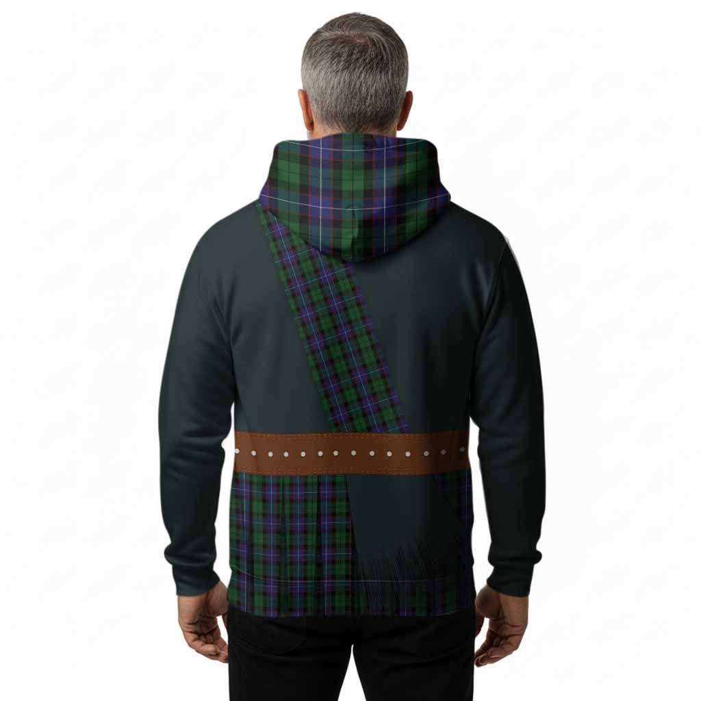 Galbraith Tartan Crest Hoodie Kilt Costume Style
