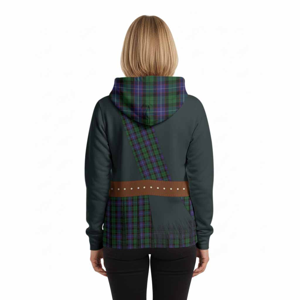 Galbraith Tartan Crest Hoodie Kilt Costume Style