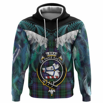 Galbraith Tartan Crest Hoodie New Zealand Maori Korowai Cloak