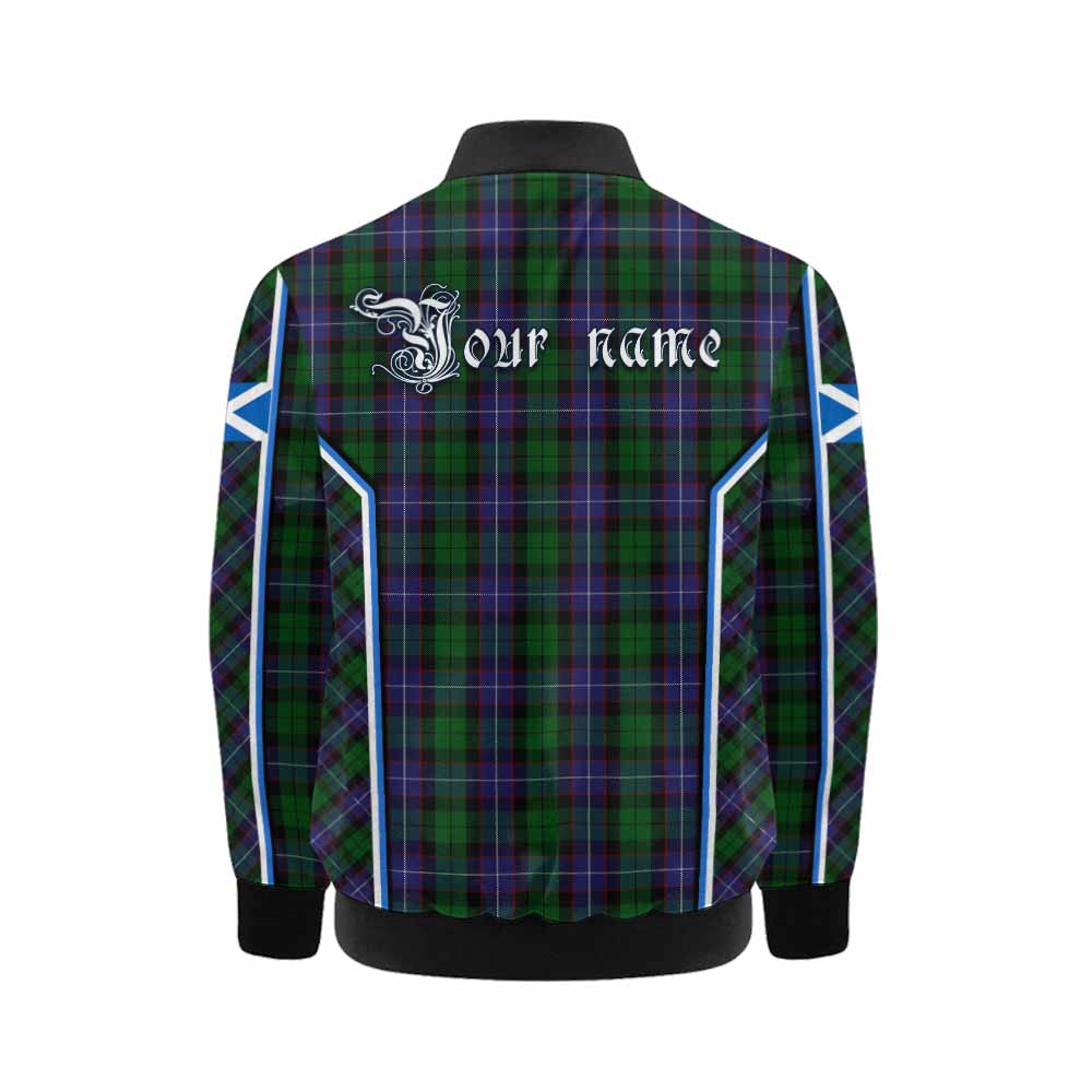 Galbraith Tartan Crest Kid Bomber Jacket Scotland Coat of Arm Flag Style - Tartan Vibes Clothing