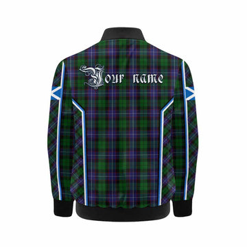 Galbraith Tartan Crest Kid Bomber Jacket Scotland Coat of Arm Flag Style - Tartan Vibes Clothing