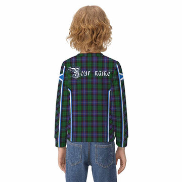 Galbraith Tartan Crest Kid Knitted Sweatshirt Scotland Coat of Arm Flag Style - Tartan Vibes Clothing