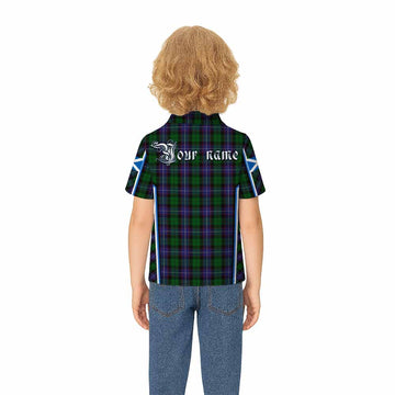 Galbraith Tartan Crest Kid Polo Shirt Scotland Coat of Arm Flag Style - Tartan Vibes Clothing
