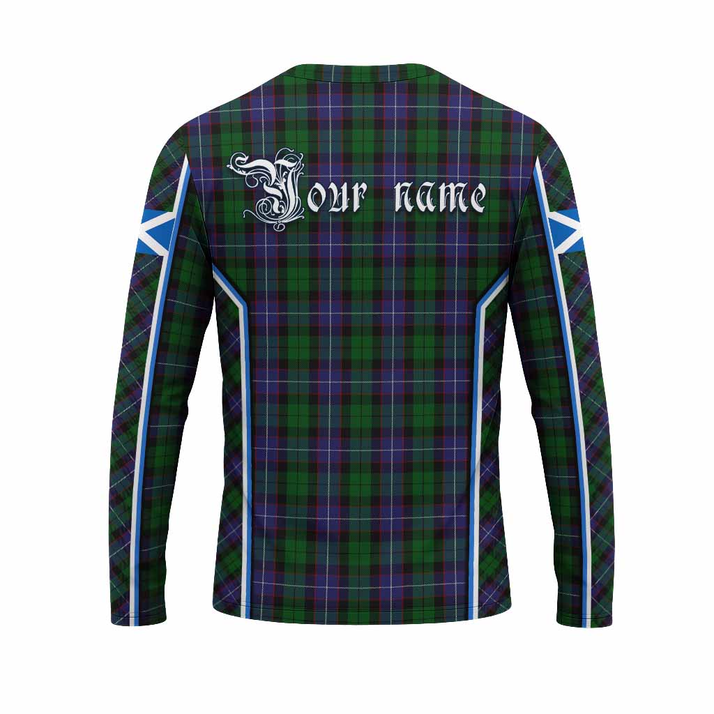 Galbraith Tartan Crest Long Sleeve T-Shirt Scotland Coat of Arm Flag Style - Tartan Vibes Clothing