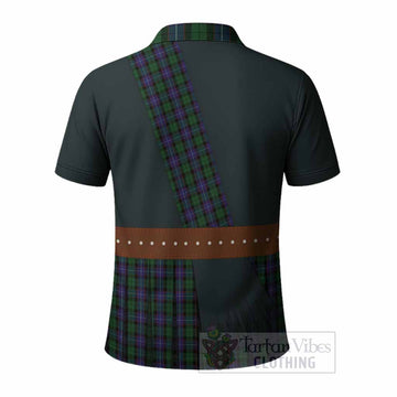 Galbraith Tartan Crest Polo Shirt Kilt Costume Style