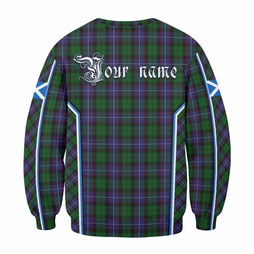 Galbraith Tartan Crest Sweatshirt Scotland Coat of Arm Flag Style - Tartan Vibes Clothing
