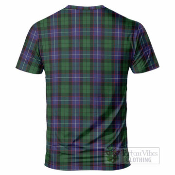 Galbraith Tartan Crest T-Shirt Ferocious Lion Style