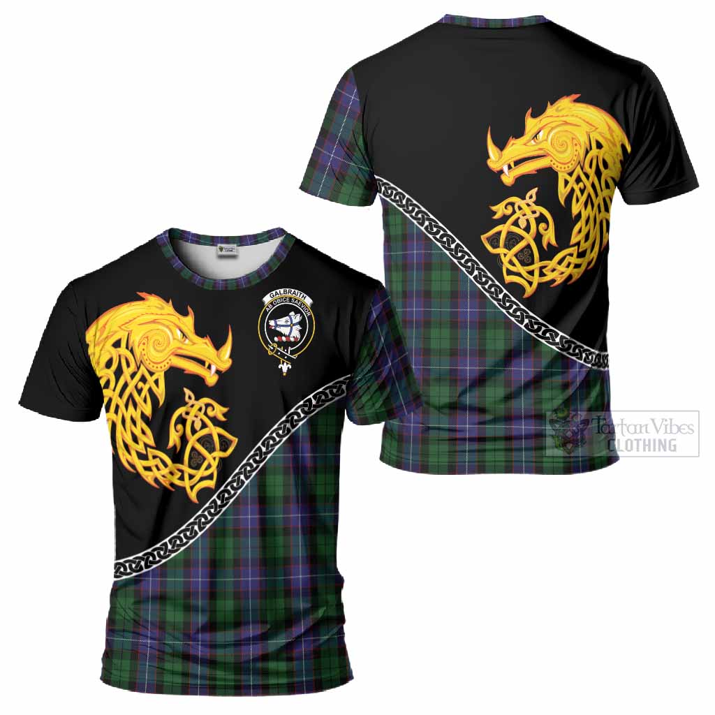 Galbraith Tartan Crest T-Shirt Legendary Dragon Knot Half Style