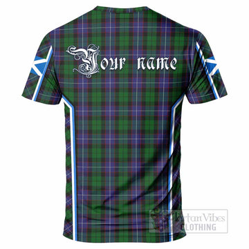 Galbraith Tartan Crest T-shirt Scotland Coat of Arm Flag Style - Tartan Vibes Clothing