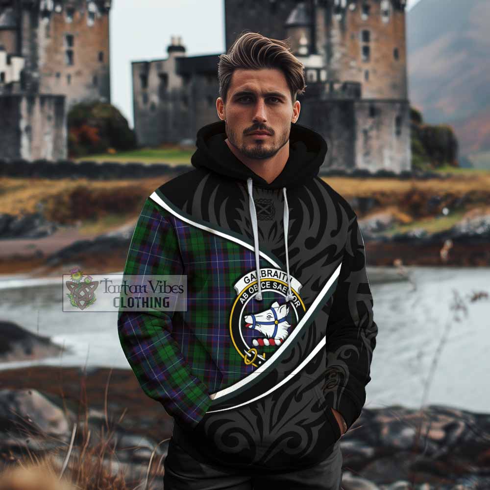 Galbraith Tartan Family Crest Cotton Hoodie Celtic Scottish Thistle Floral - Tartan Vibes Clothing