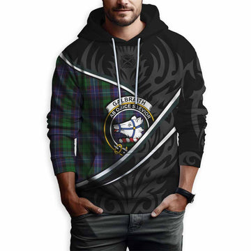 Galbraith Tartan Family Crest Hoodie Celtic Scottish Thistle Floral - Tartan Vibes Clothing