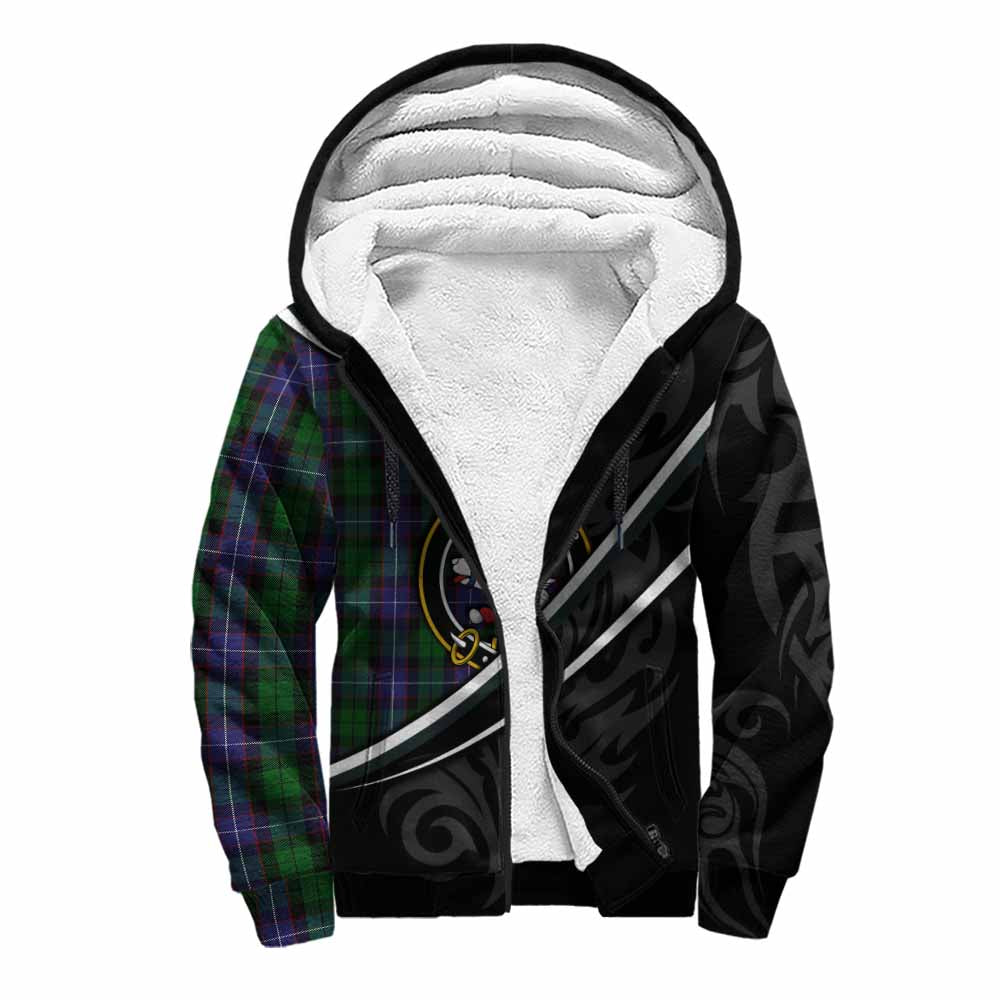 Galbraith Tartan Family Crest Sherpa Hoodie Celtic Scottish Thistle Floral - Tartan Vibes Clothing