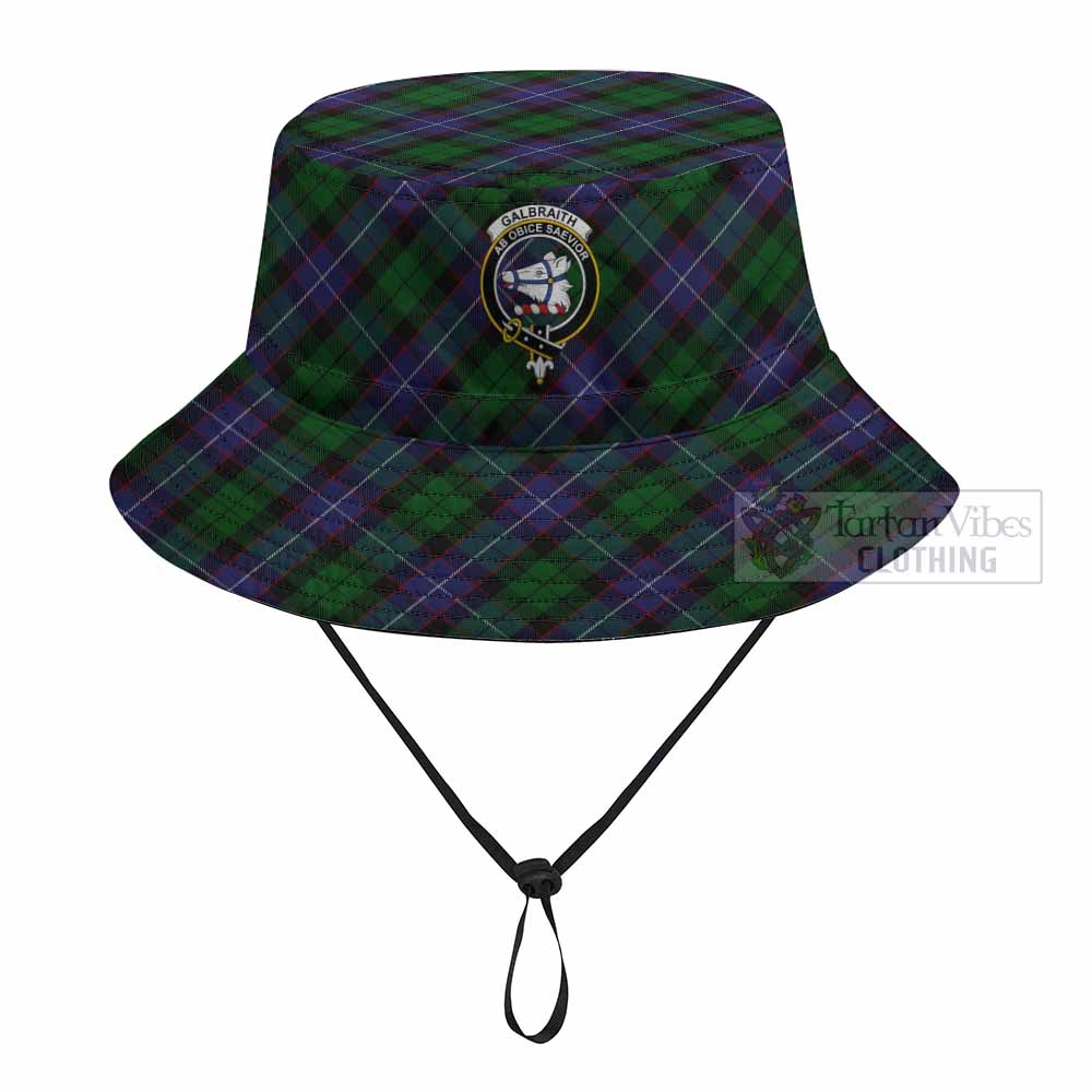 Galbraith Tartan Fishing Hat with Family Crest