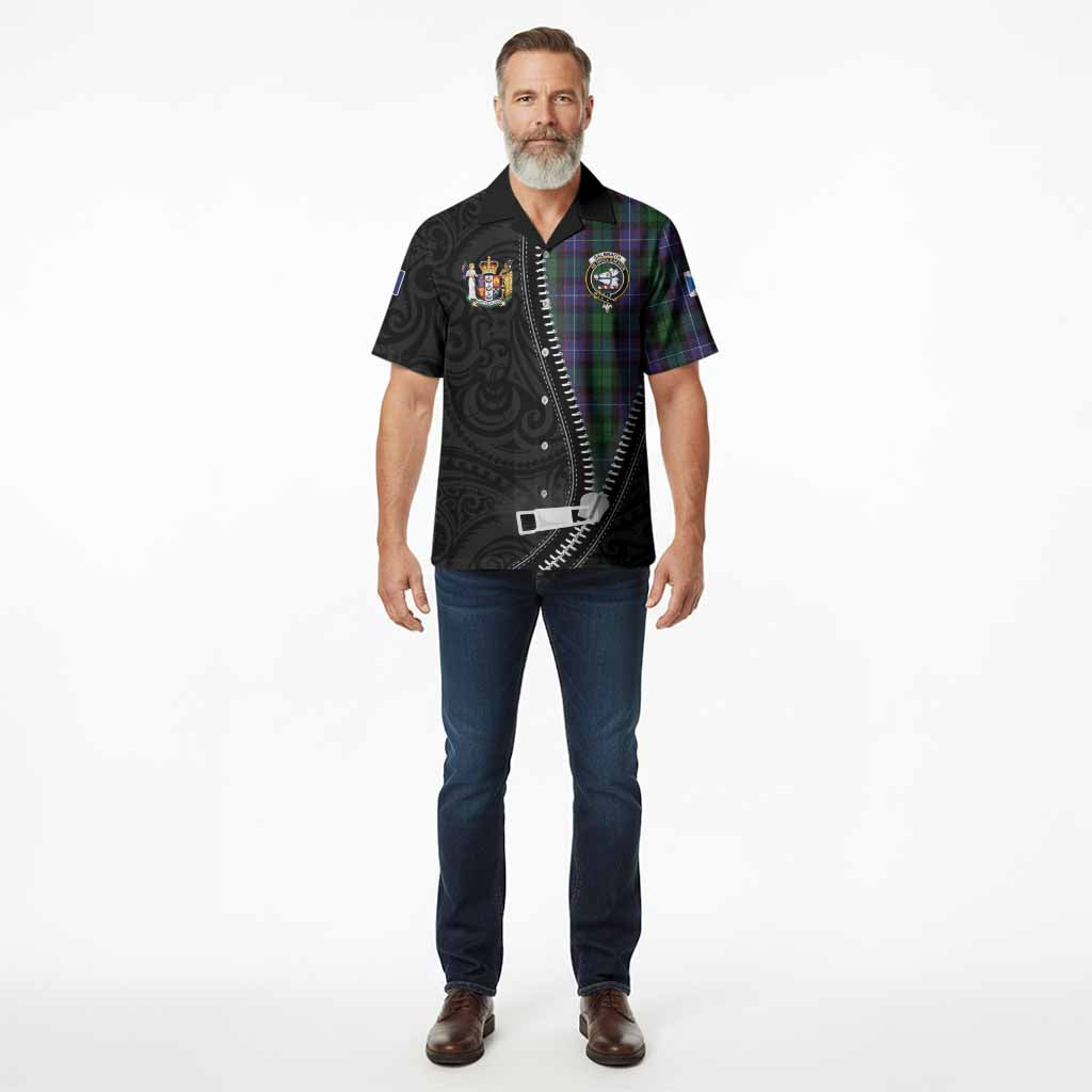 Galbraith Tartan Hawaiian Shirt New Zealand Pattern Unique Zipper Stylized