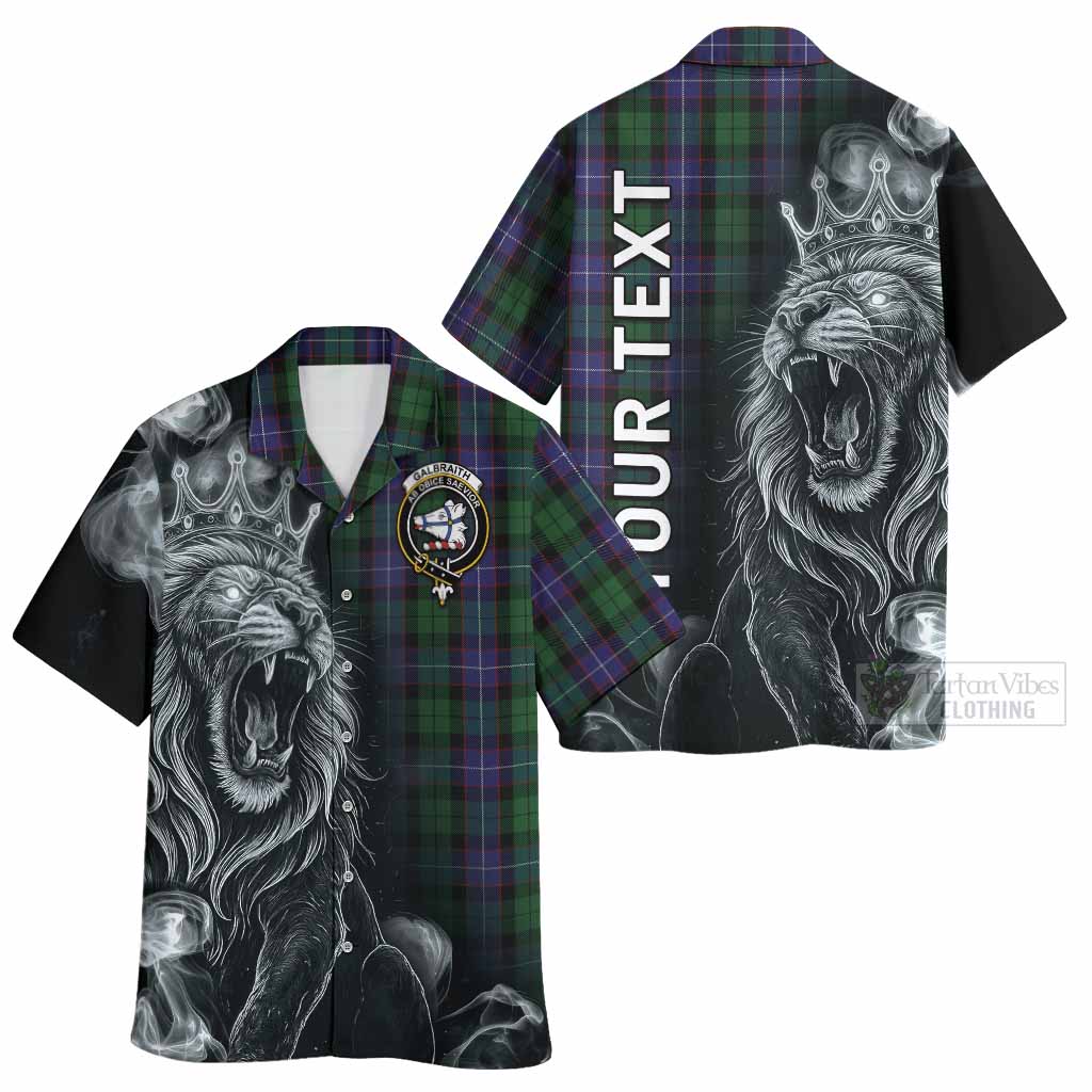 Galbraith Tartan Hawaiian Shirt Roaring Lion Heritage
