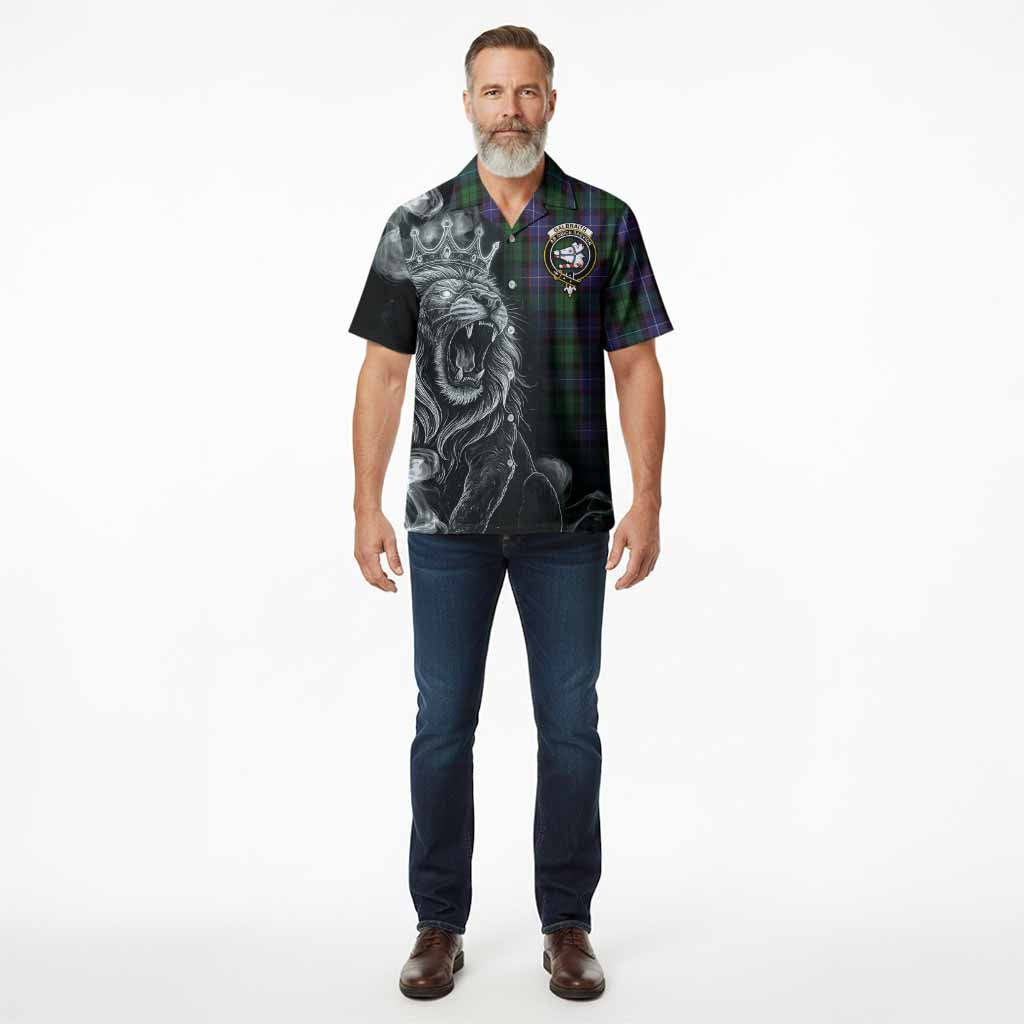 Galbraith Tartan Hawaiian Shirt Roaring Lion Heritage
