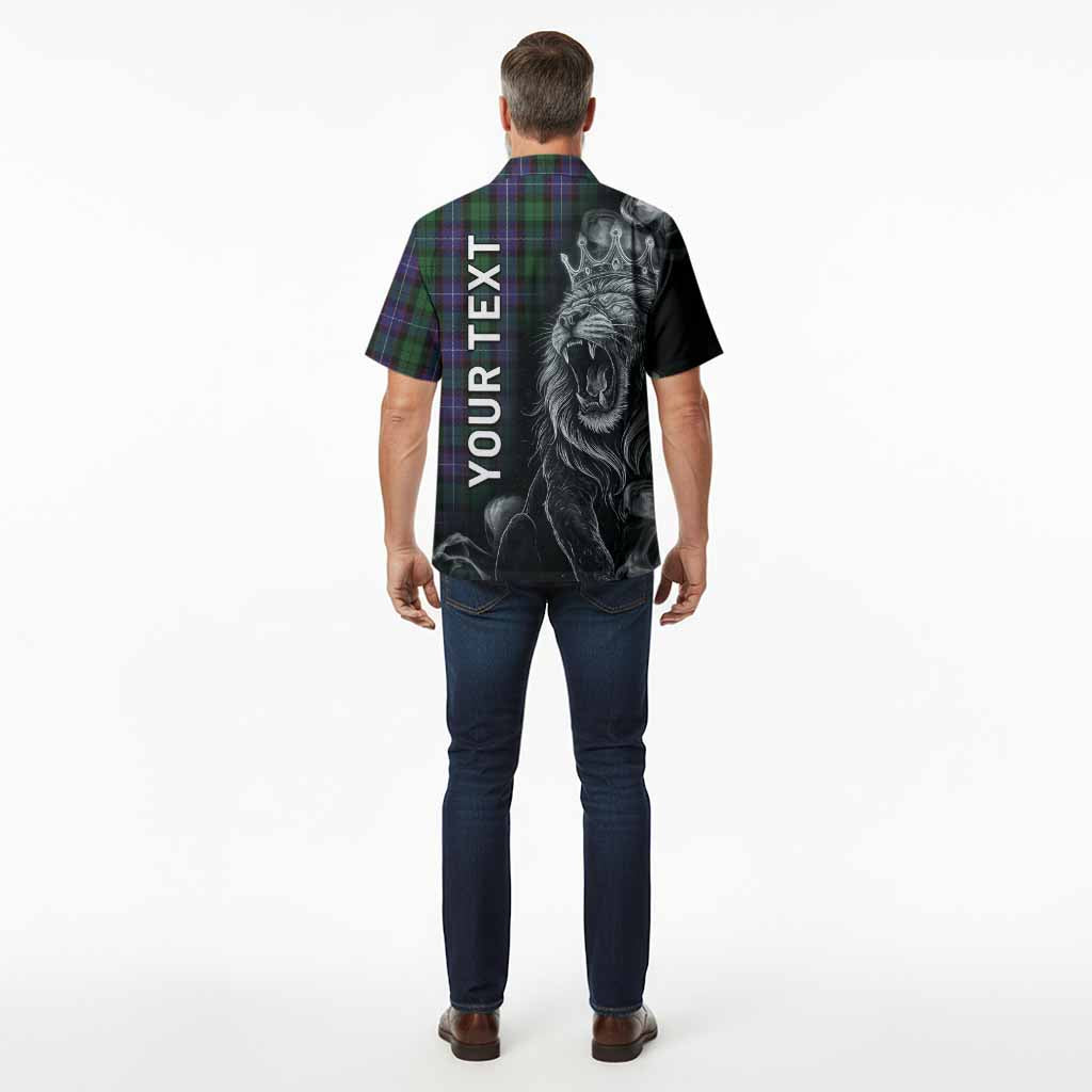 Galbraith Tartan Hawaiian Shirt Roaring Lion Heritage