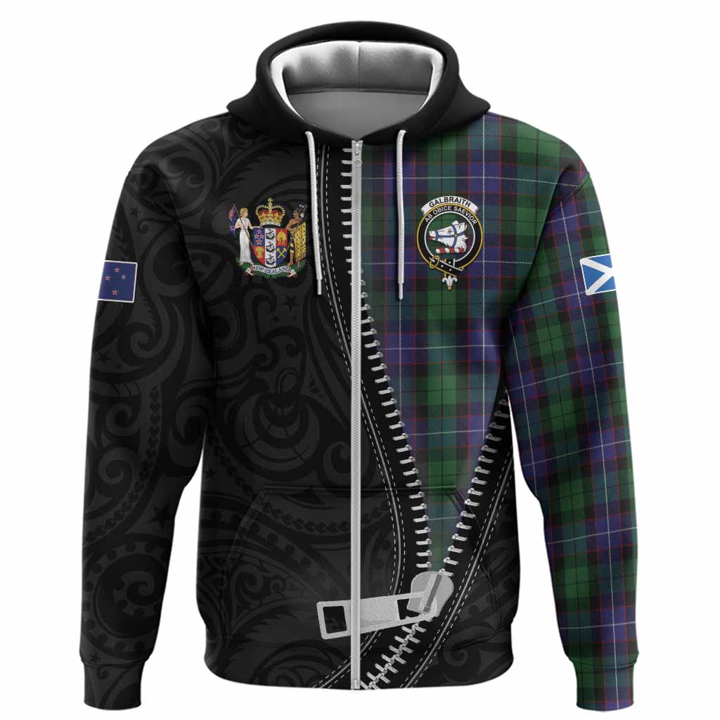 Galbraith Tartan Hoodie New Zealand Pattern Unique Zipper Stylized
