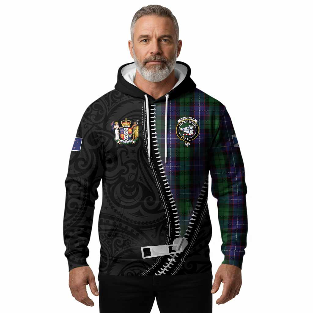 Galbraith Tartan Hoodie New Zealand Pattern Unique Zipper Stylized