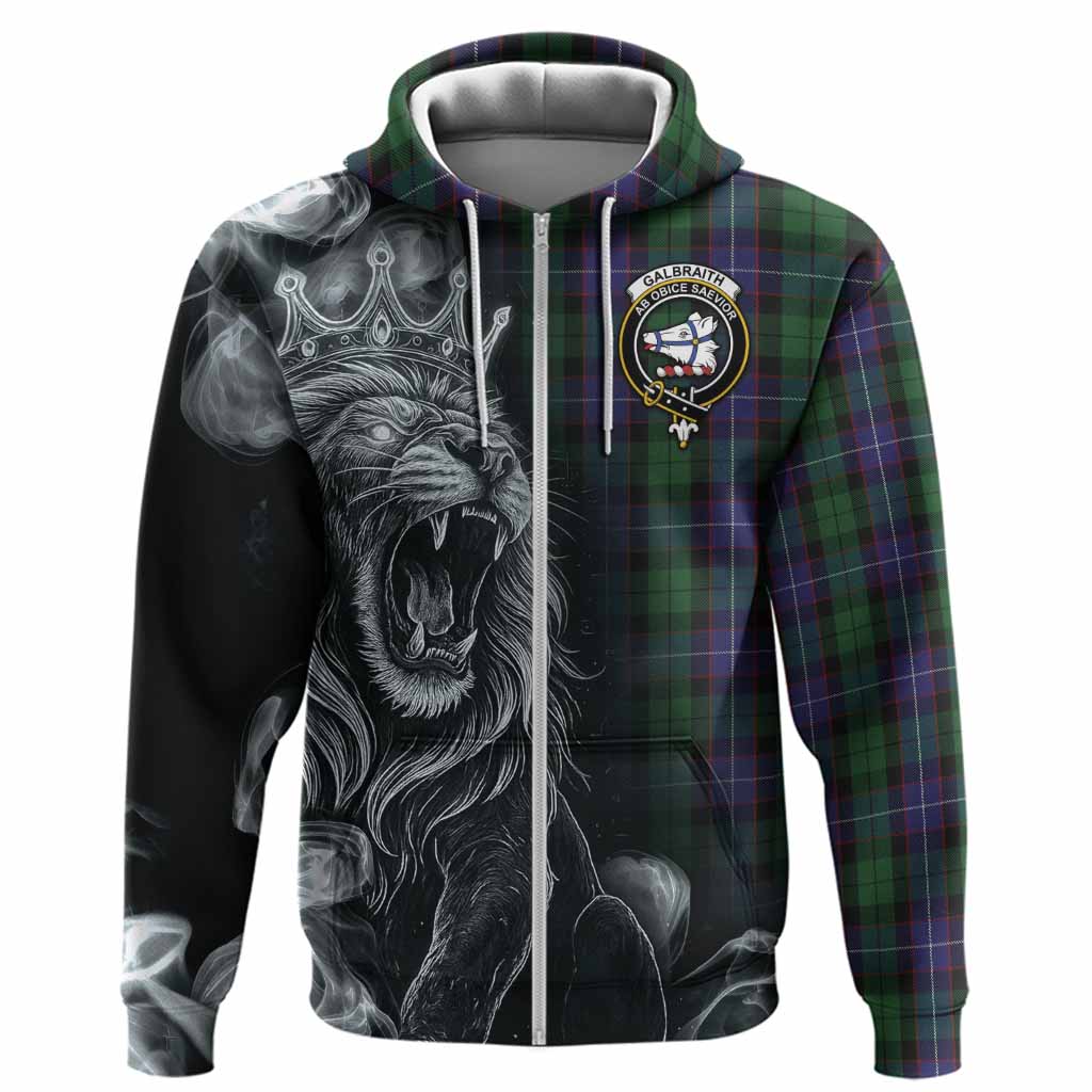 Galbraith Tartan Hoodie Roaring Lion Heritage