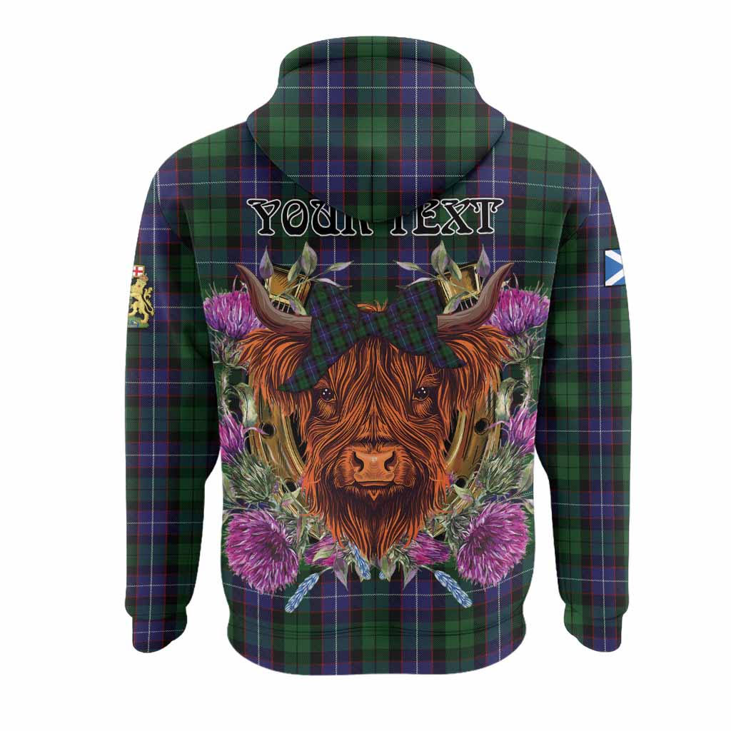 Galbraith Tartan Hoodie Scottish Thistle Heilan Coo